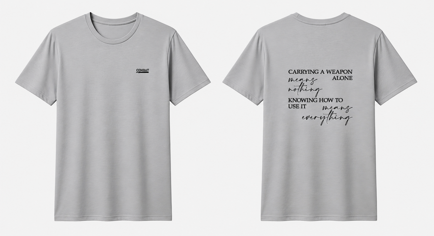 CK Grey T-Shirt Black Writing