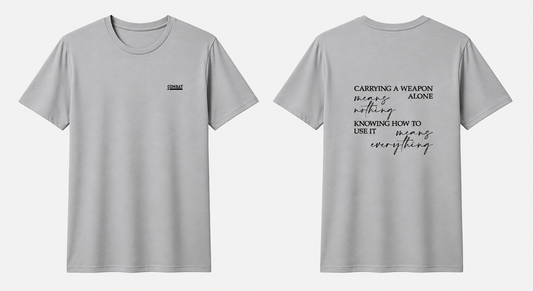 CK Grey T-Shirt Black Writing